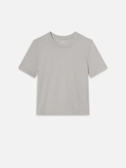 FRAME Baby Tee in Heather Grey<Women Tanks & Tees