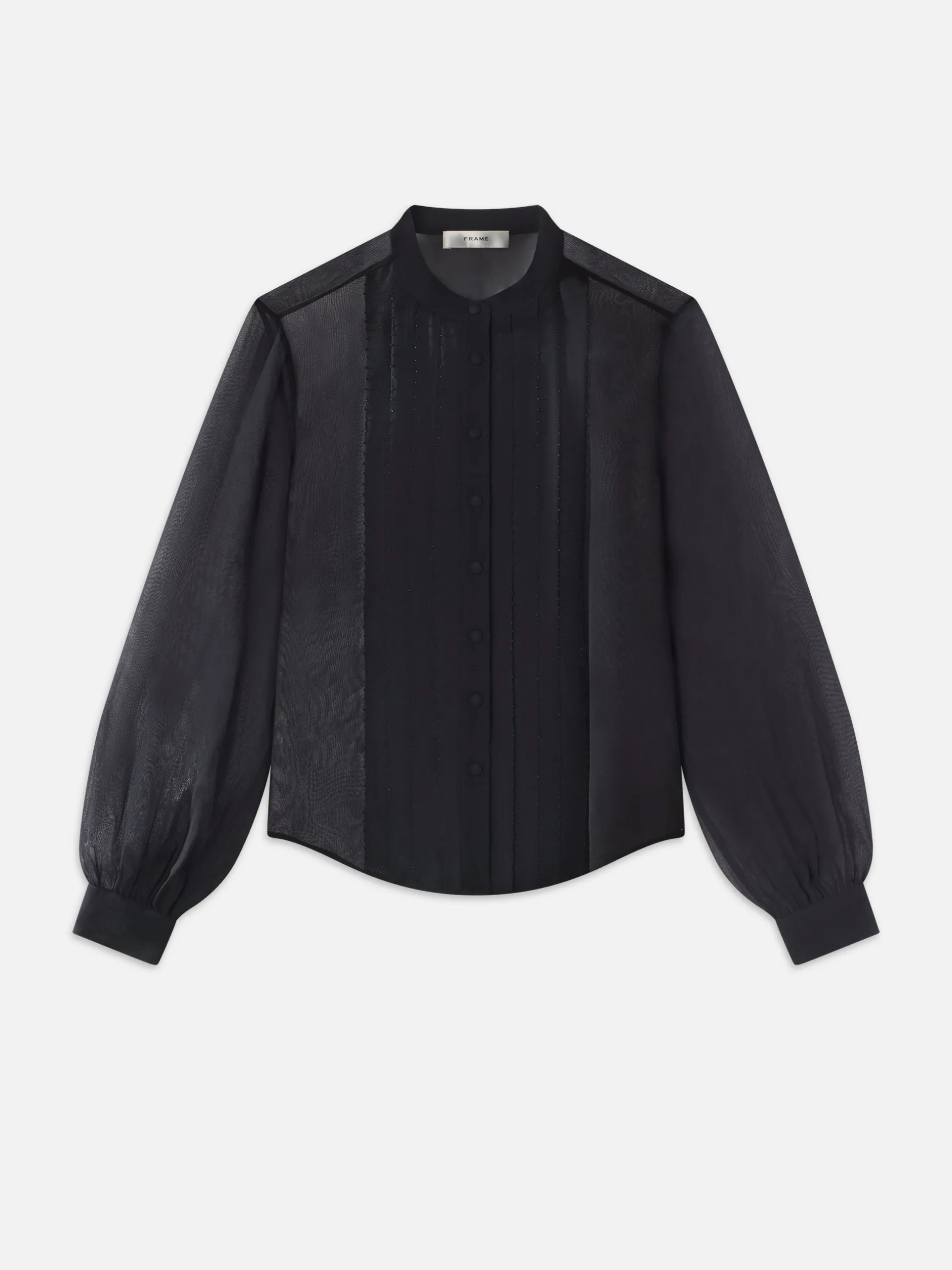 FRAME Beaded Collarless Blouse in<Women Tops & Blouses