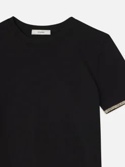 FRAME Beaded Tee in<Women Tanks & Tees