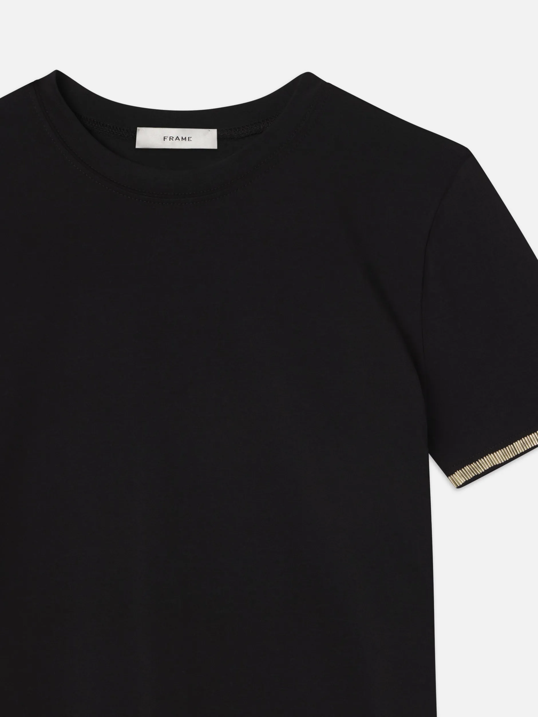 FRAME Beaded Tee in<Women Tanks & Tees