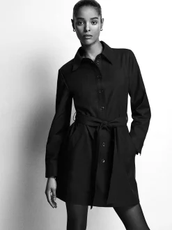 FRAME Belted Trench Long Sleeve Dress in<Women Dresses & Jumpsuits