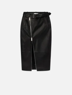 FRAME Biker Pencil Skirt in<Women Leather & Suede|Skirts & Shorts