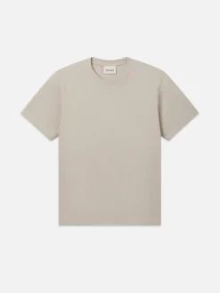 FRAME Boxy Textured Tee in Off White< Tees & Polos