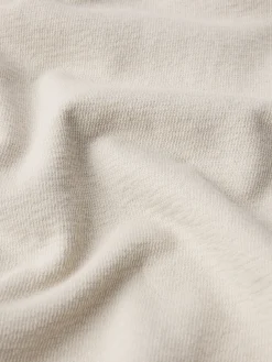 FRAME Boxy Textured Tee in Off White< Tees & Polos