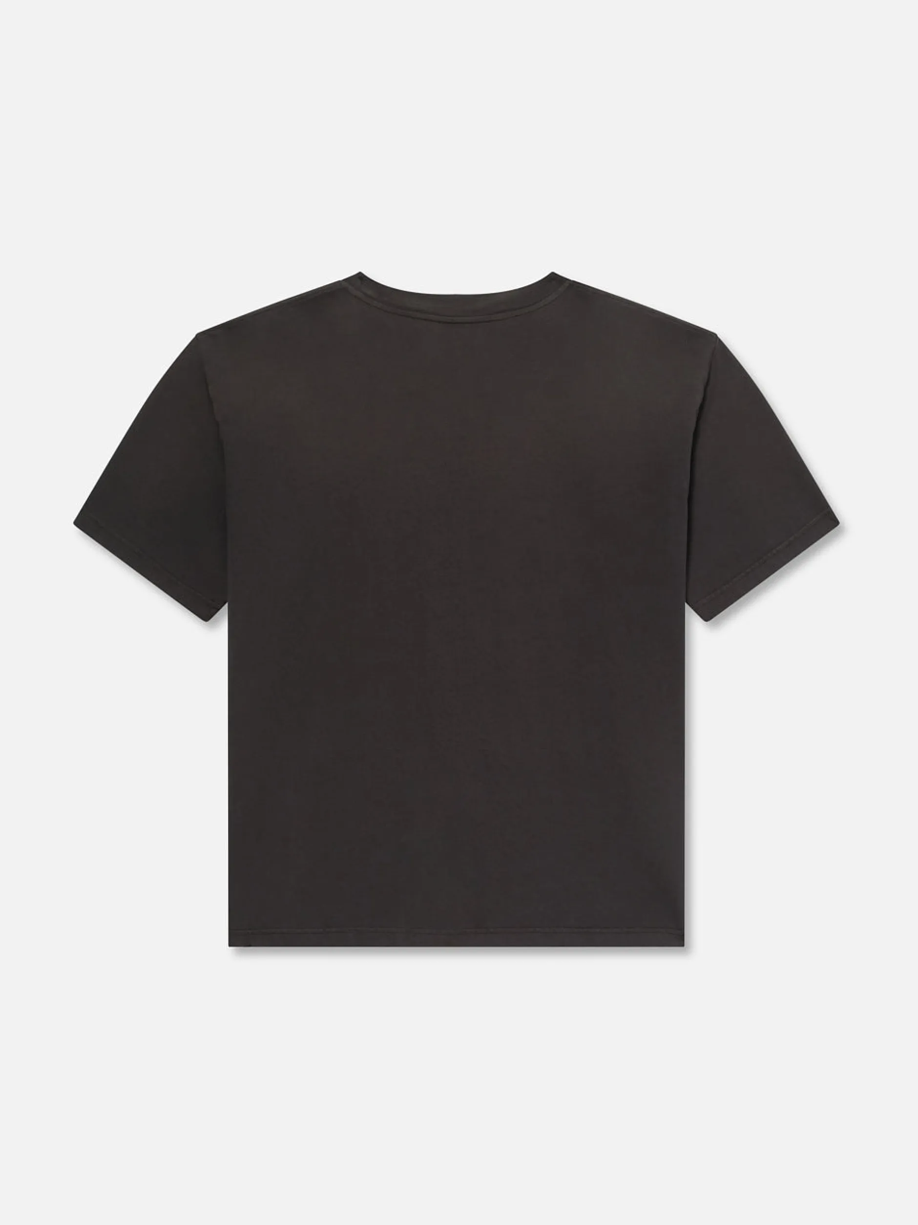 FRAME Boxy Vintage Print Tee in Washed Black< Tees & Polos