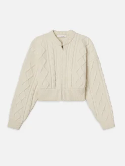 FRAME Cable Cardi in<Women Sweaters