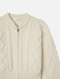 FRAME Cable Cardi in<Women Sweaters