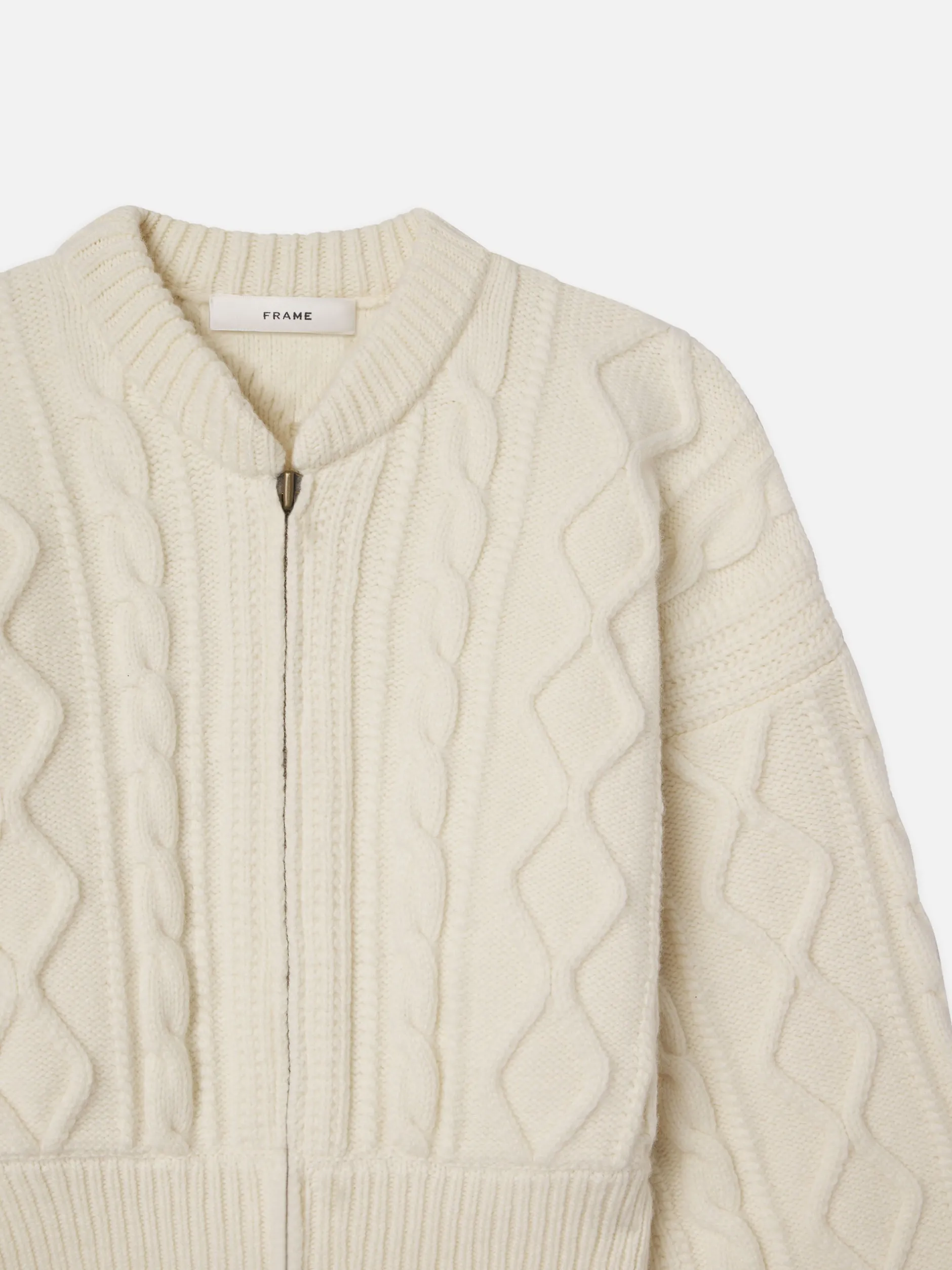 FRAME Cable Cardi in<Women Sweaters