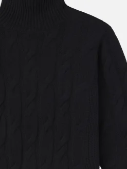 FRAME Cable Knit Turtleneck in<Women Sweaters