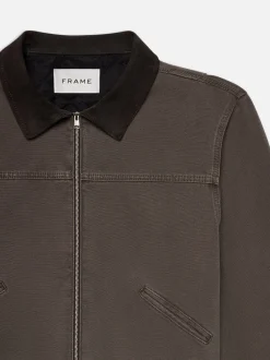 FRAME Canvas Workwear Jacket in< Denim Jackets|Jackets & Coats