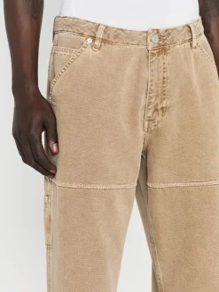 FRAME Canvas Workwear Pant in Dusty Khaki< Straight