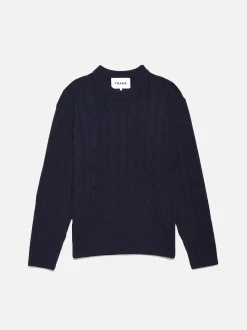 FRAME Cashmere Cable Crewneck in< Sweaters & Hoodies