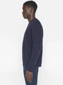 FRAME Cashmere Cable Crewneck in< Sweaters & Hoodies