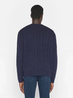 FRAME Cashmere Cable Crewneck in< Sweaters & Hoodies