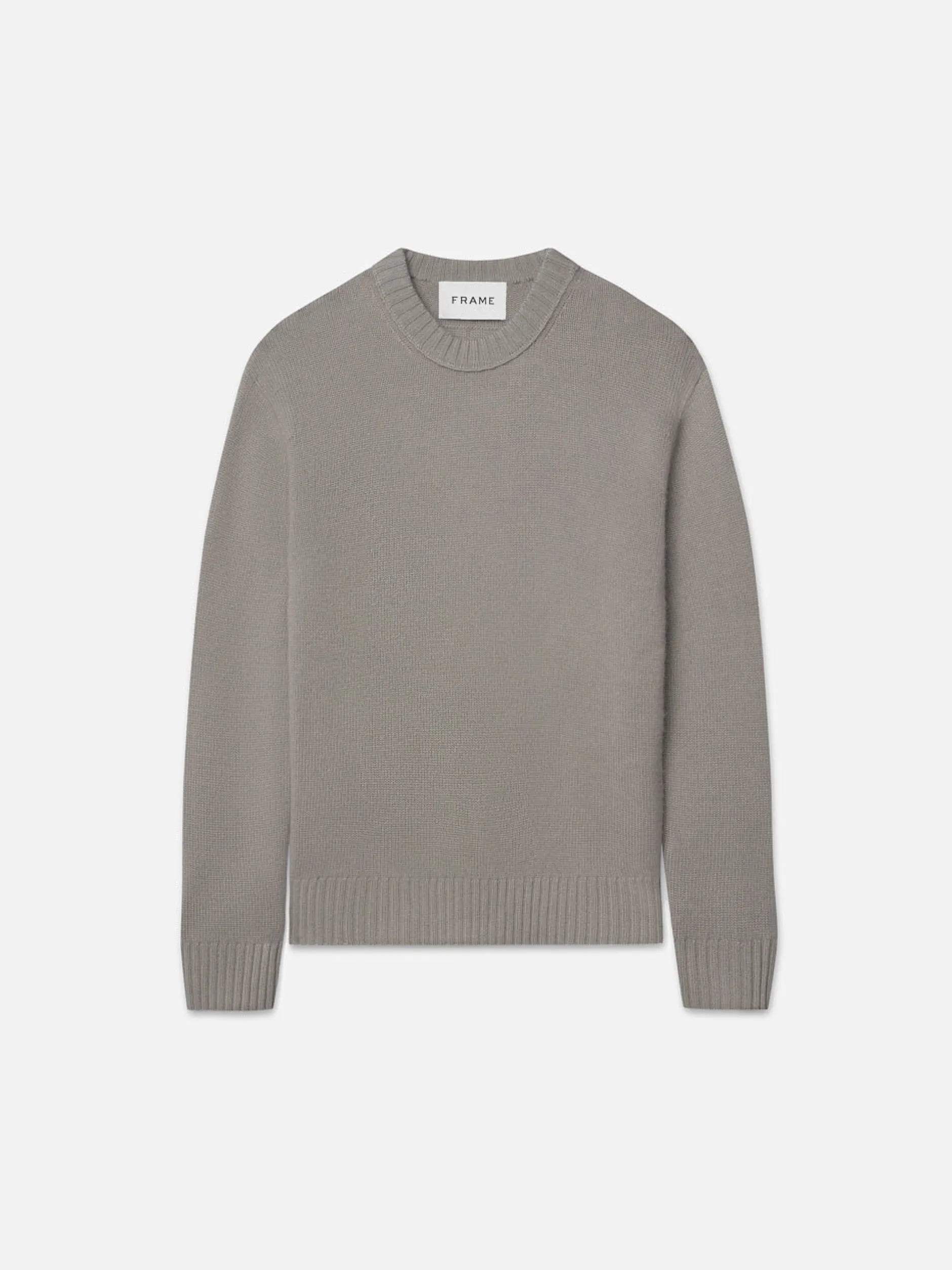 FRAME Cashmere Crewneck Sweater in Stone Beige< Sweaters & Hoodies
