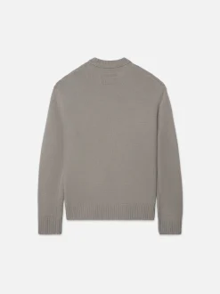 FRAME Cashmere Crewneck Sweater in Stone Beige< Sweaters & Hoodies