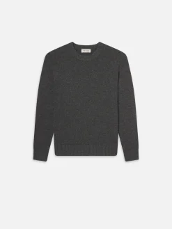 FRAME Cashmere Crewneck Sweater in Dark Grey< Sweaters & Hoodies