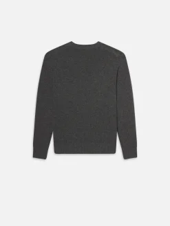 FRAME Cashmere Crewneck Sweater in Dark Grey< Sweaters & Hoodies