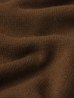 FRAME Cashmere Crewneck Sweater in Dark Camel< Sweaters & Hoodies