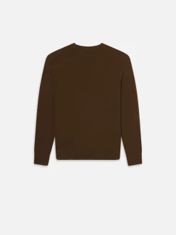 FRAME Cashmere Crewneck Sweater in Dark Camel< Sweaters & Hoodies
