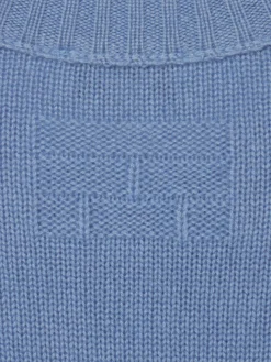 FRAME Cashmere Crewneck Sweater in Soft Blue< Sweaters & Hoodies