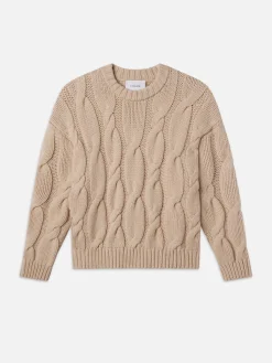FRAME Chunky Cable Sweater in< Sweaters & Hoodies