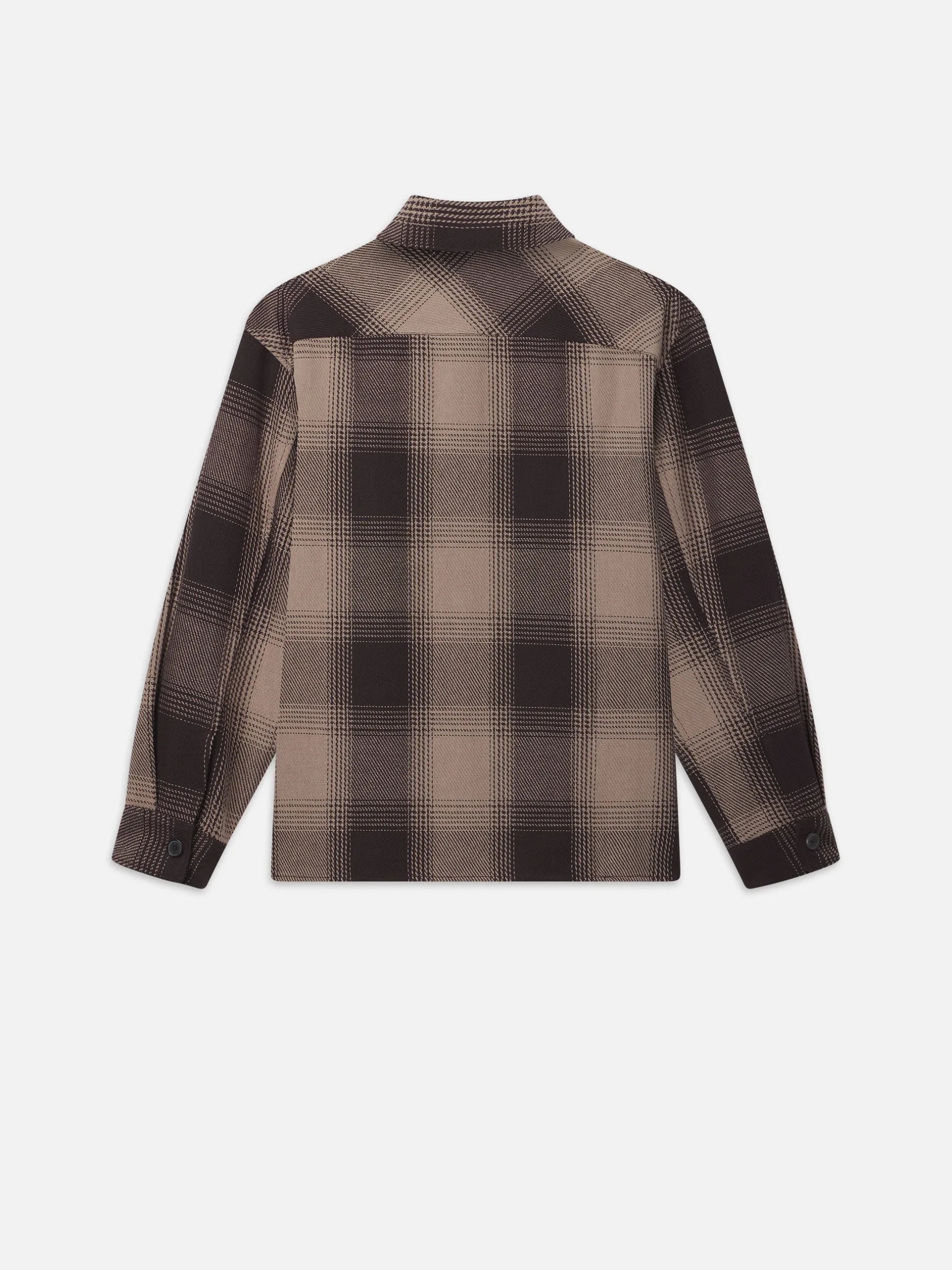 FRAME Chunky Plaid Shirt in Brown Plaid< Shirts