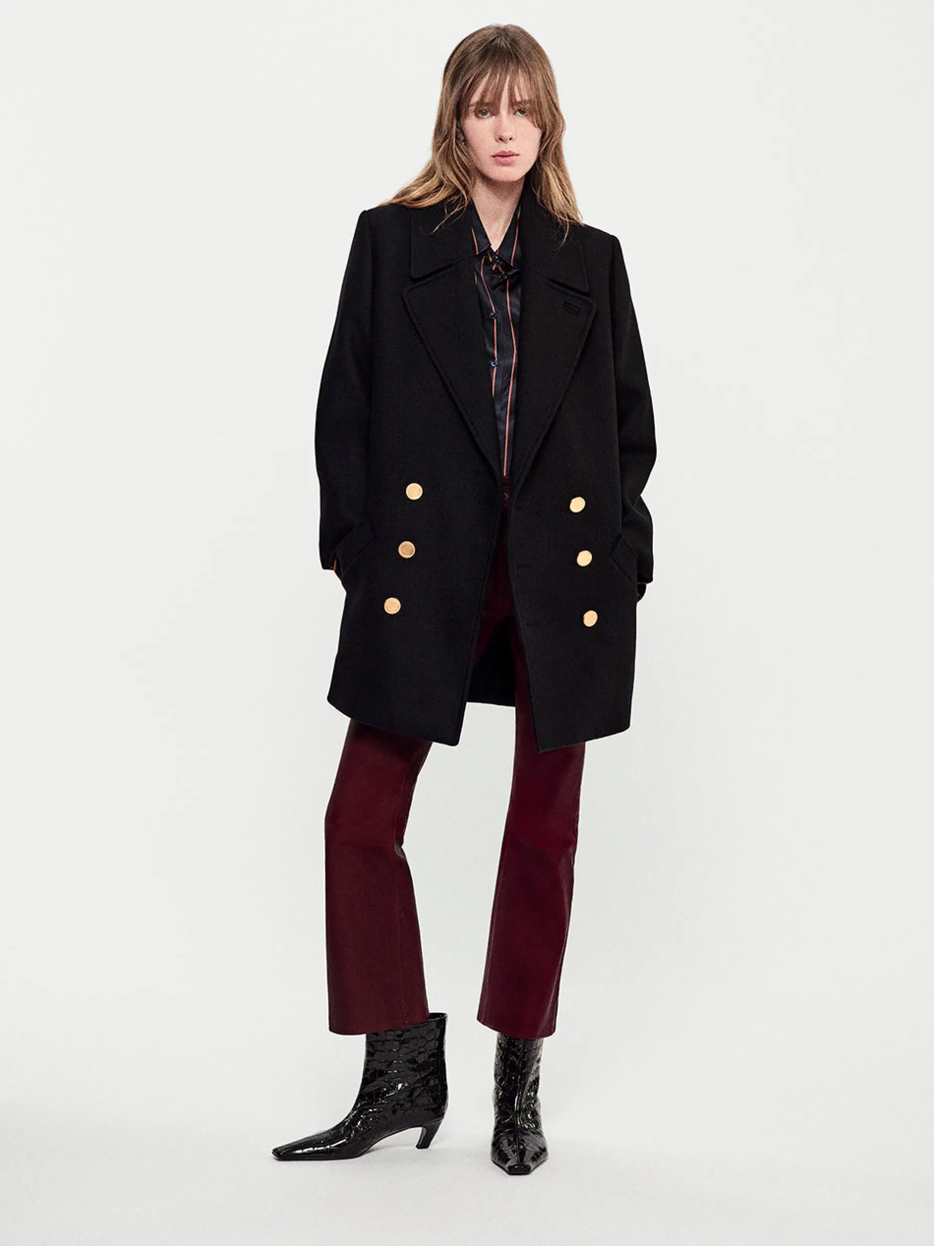 FRAME Classic Peacoat in<Women Jackets & Coats