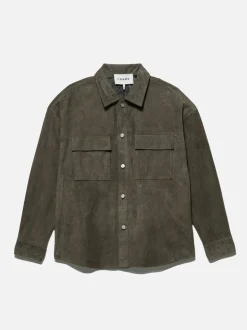 FRAME Clean Suede Shirt in< Leather & Suede|Shirts