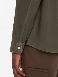 FRAME Clean Suede Shirt in< Leather & Suede|Shirts