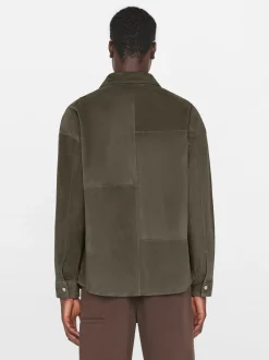 FRAME Clean Suede Shirt in< Leather & Suede|Shirts