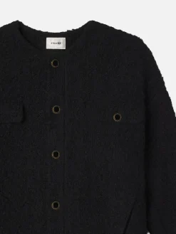 FRAME Cocoon Short Coat in Black Multi<Women Jackets & Coats
