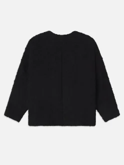 FRAME Cocoon Short Coat in Black Multi<Women Jackets & Coats