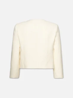 FRAME Collarless Button Front Jacket in<Women Jackets & Coats