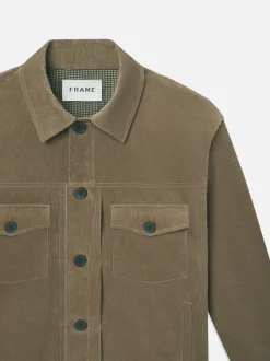 FRAME Corduroy Trucker Jacket in Soft Mocha< Jackets & Coats