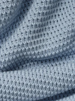 FRAME Cotton Blend Sweater in Light Blue< Sweaters & Hoodies