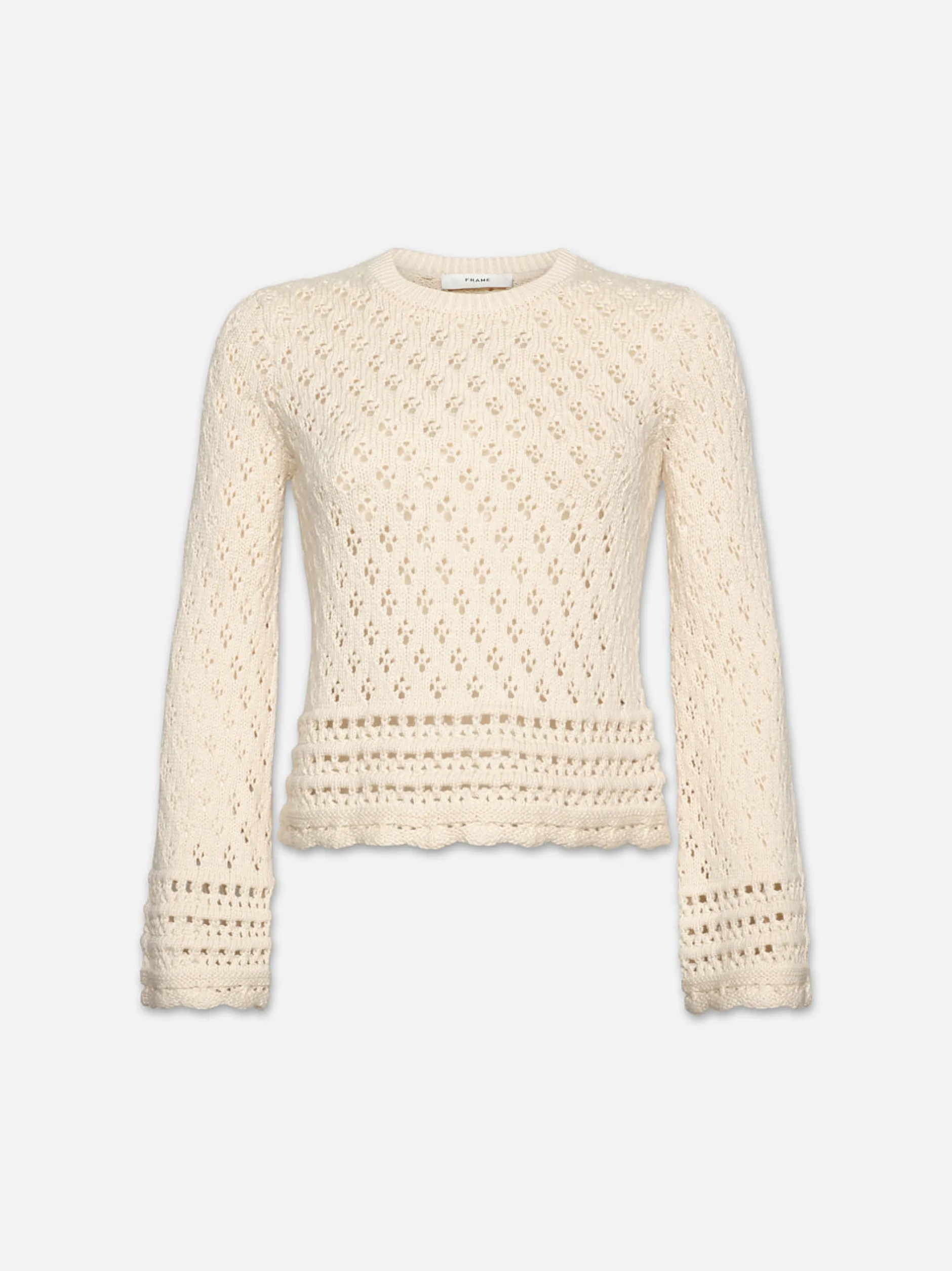 FRAME Crochet Knit Top in<Women Sweaters