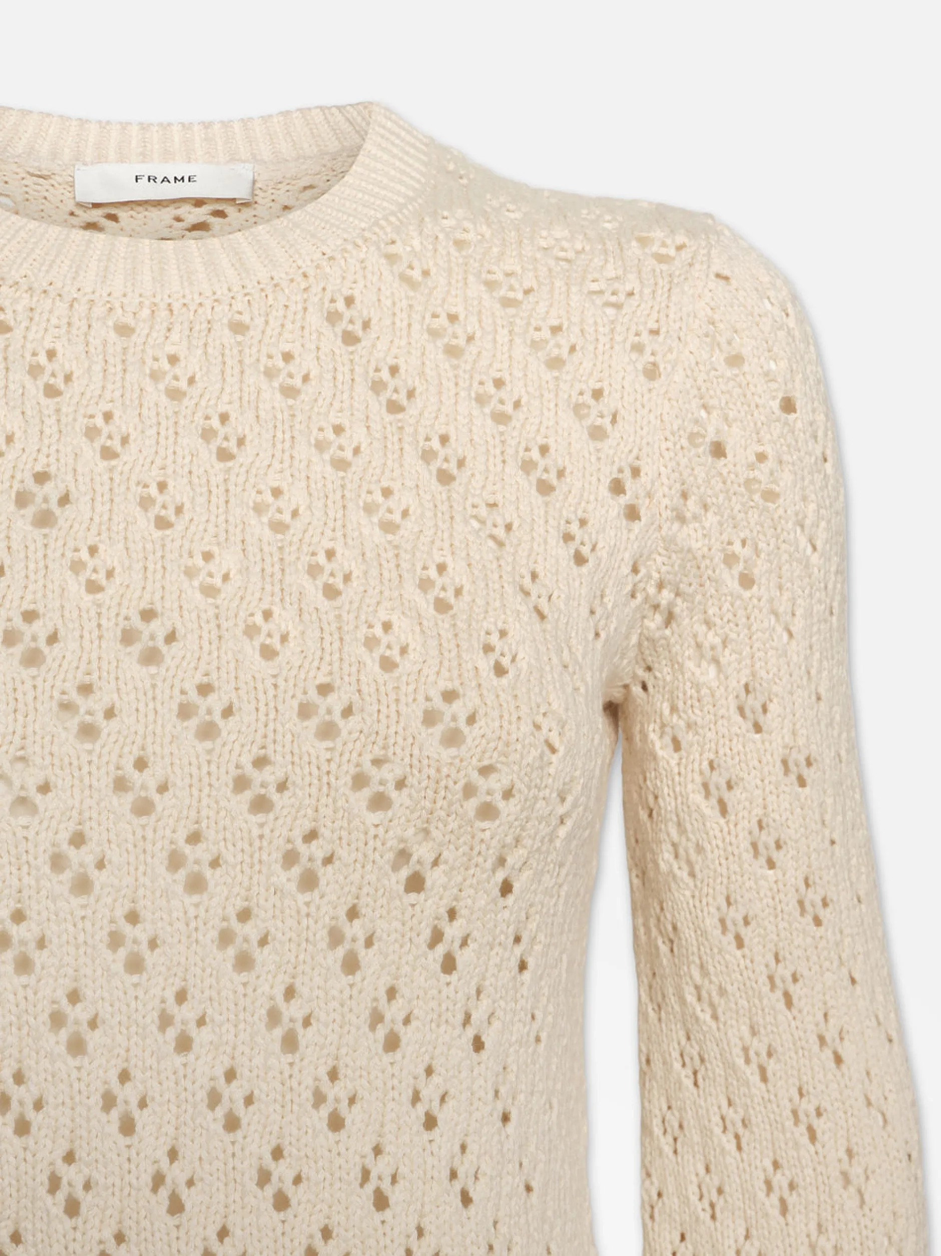 FRAME Crochet Knit Top in<Women Sweaters