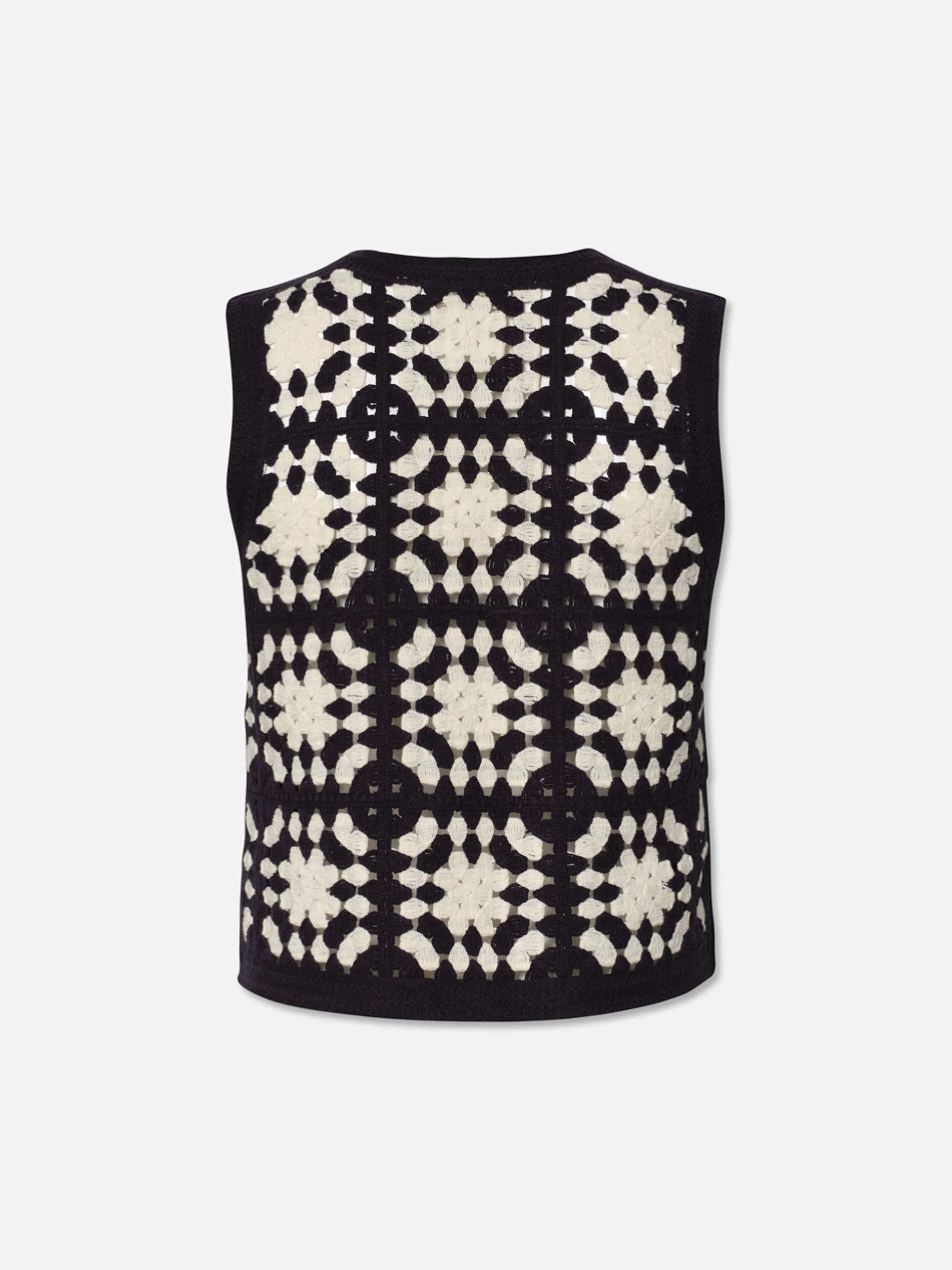 FRAME Crochet Tassel Popover in Navy Multi<Women Tops & Blouses