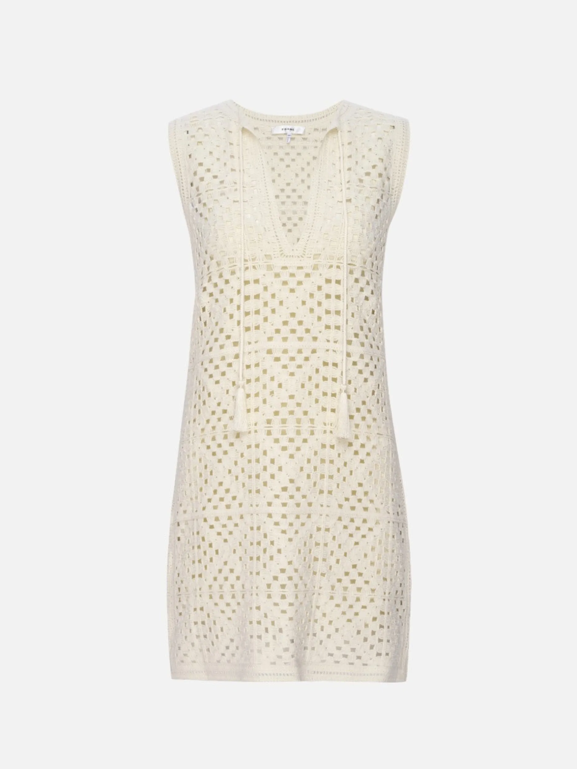 FRAME Crochet Tassel Popover Dress in<Women Dresses & Jumpsuits