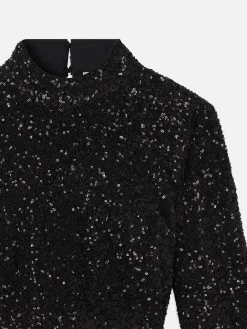 FRAME Cropped Sequin Top in<Women Tops & Blouses
