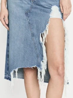 FRAME Deconstructed Fray Hem Skirt in<Women Skirts & Shorts