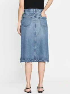 FRAME Deconstructed Fray Hem Skirt in<Women Skirts & Shorts
