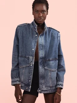 FRAME Denim Power Jacket in<Women Jackets & Coats
