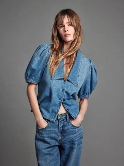 FRAME Denim Sailor Blouse in<Women Tops & Blouses