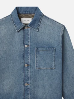 FRAME Denim Shirt Jacket in< Denim Jackets|Denim Shirts