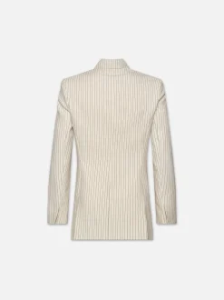 FRAME Double Breasted Blazer in Cream Multi<Women Jackets & Coats