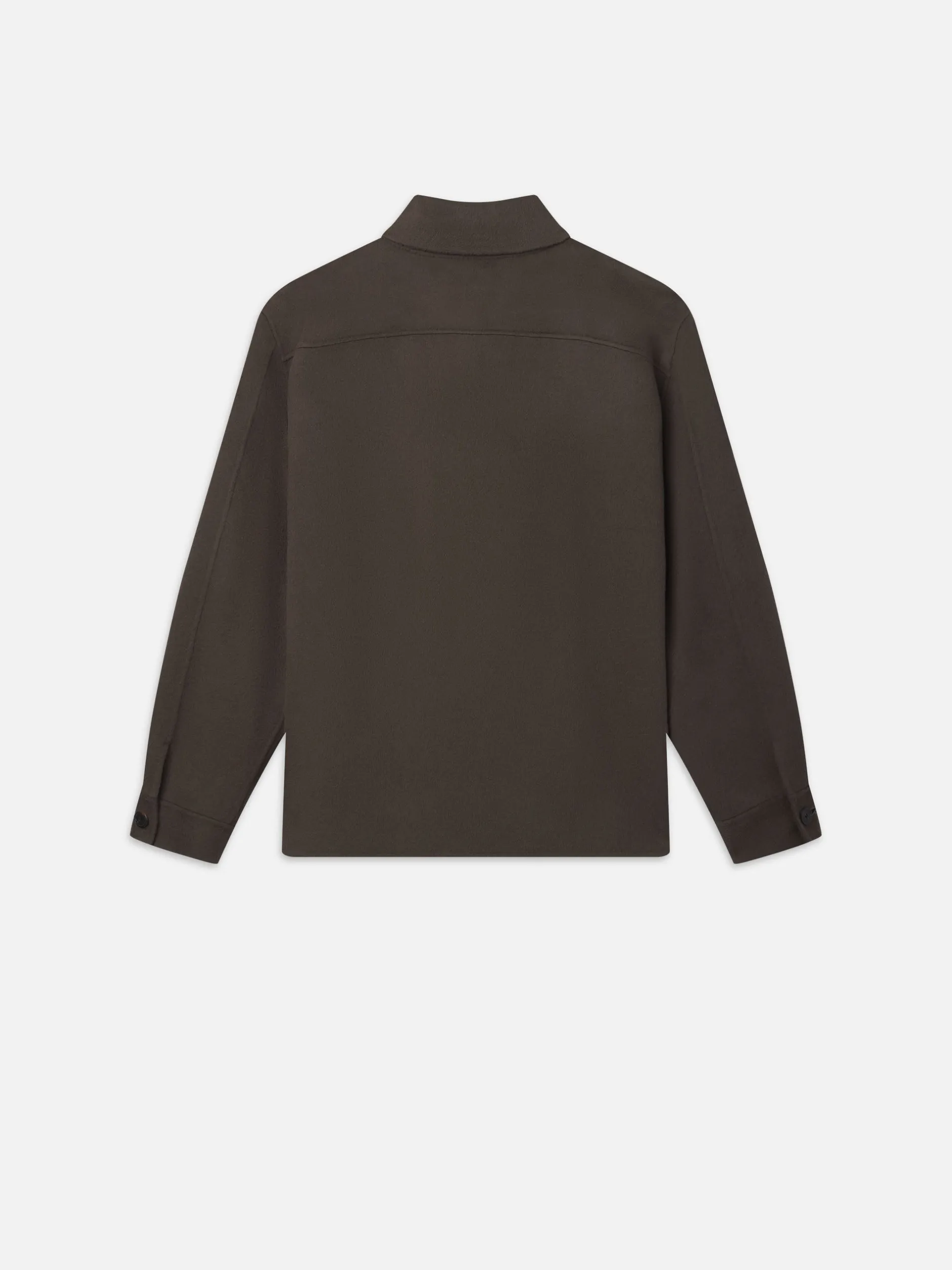 FRAME Double Face Shirt Jacket in Dark Taupe< Jackets & Coats