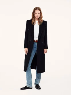 FRAME Double-Breasted Tailored Coat in<Women Jackets & Coats