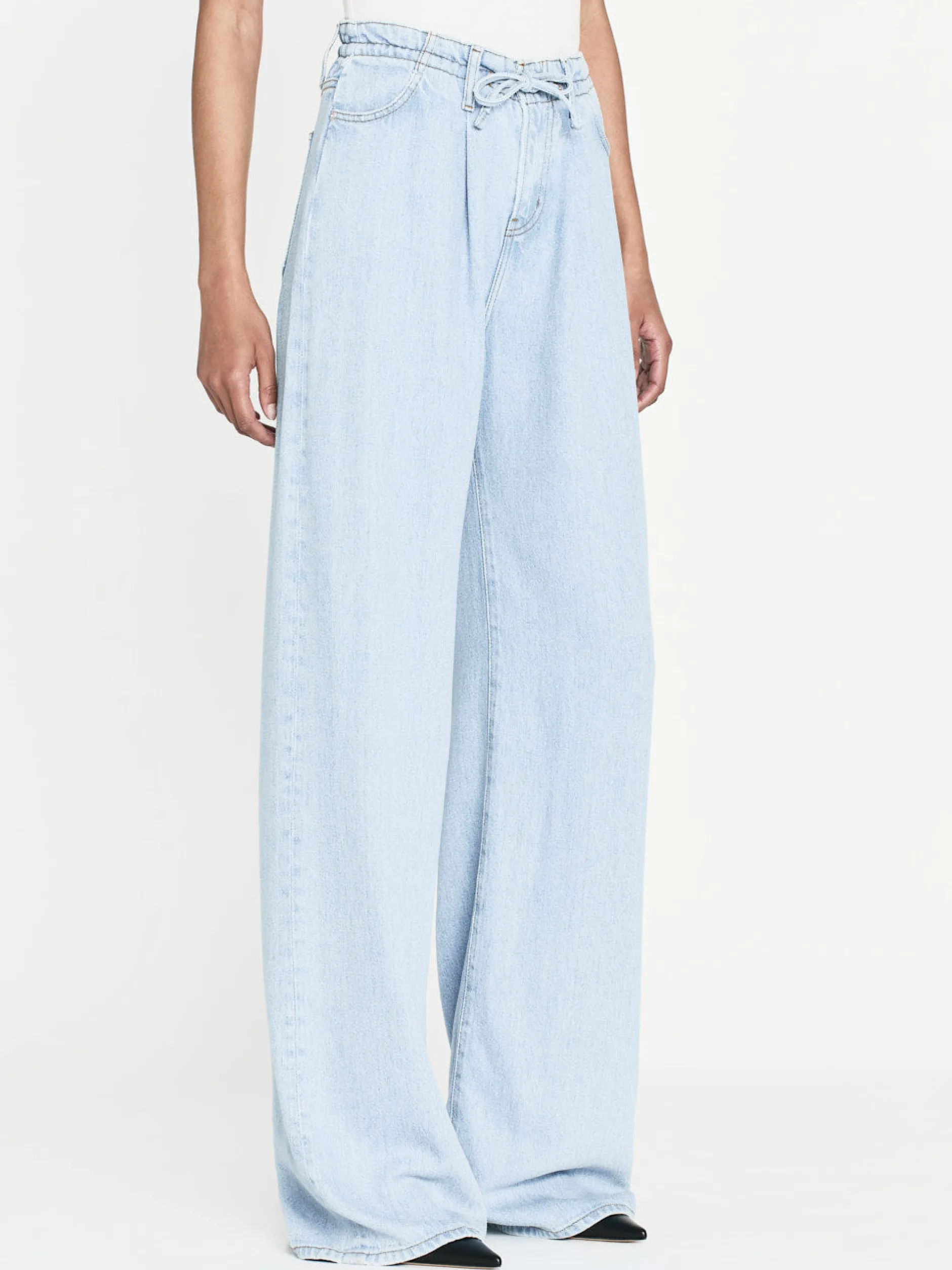 FRAME Drawstring Wide Leg in<Women Wide Leg